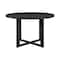 Armen Living Grand Outdoor Patio Round Dining Table in Aluminum 840254332690 - alternate 4